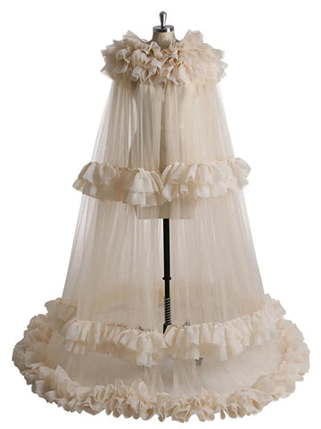 MQTIME  - Fashion Evening Dresses  Maternity Dress For Photoshoot Bodysuit Custom Made Organza Tulle Maternity Formal Evening Gowns